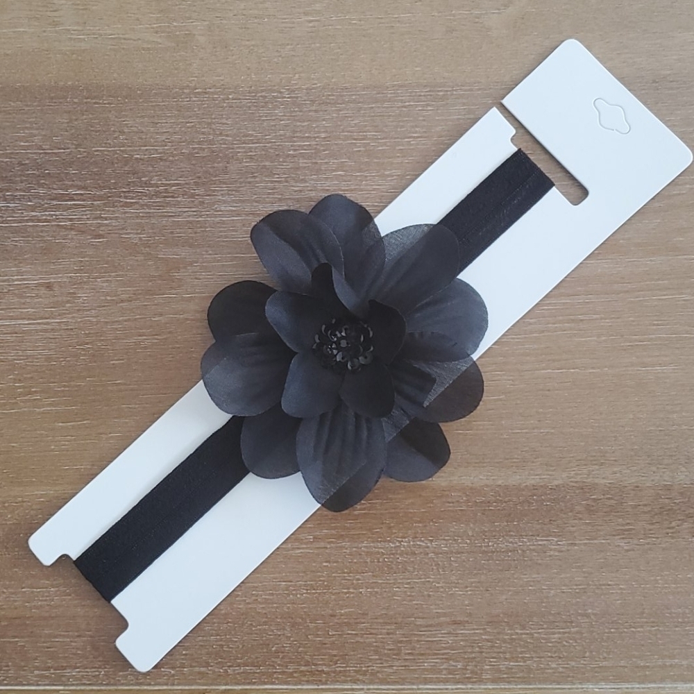 NWT Sequin Flower Headband